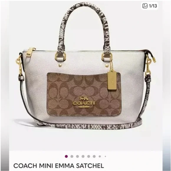 Coach Emma Mini Satchel Bag - Picture 12 of 12